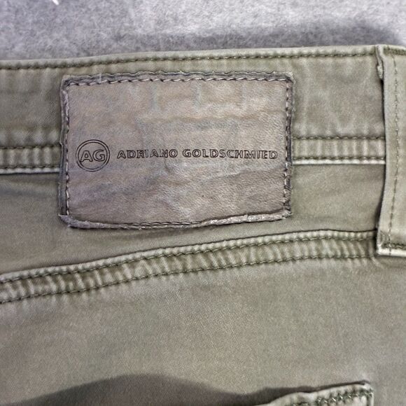 AG Adriano Goldschmied Protege Straight Leg Jeans Men’s 36x34 Olive Green - Picture 8 of 8